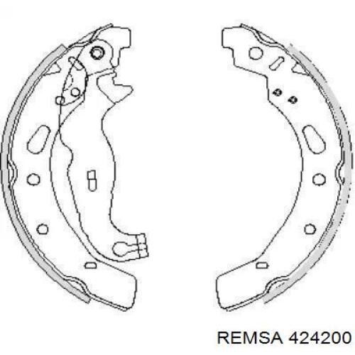 Задние барабанные колодки 424200 Remsa