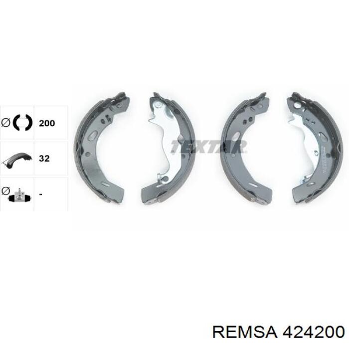 Тормоза рабочие задние ножные и тормозные барабаны Remsa 424200 цена, от 24.94 USD