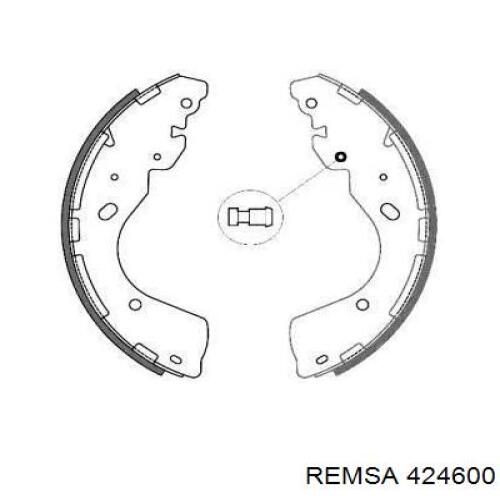 Задние барабанные колодки 424600 Remsa