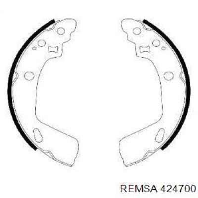 Колодки гальмові задні, барабанні 424700 Remsa
