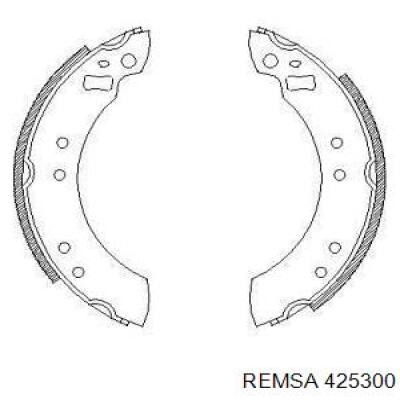 Задние барабанные колодки 425300 Remsa