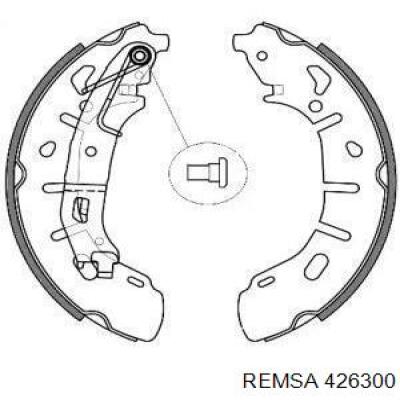 Задние барабанные колодки 426300 Remsa