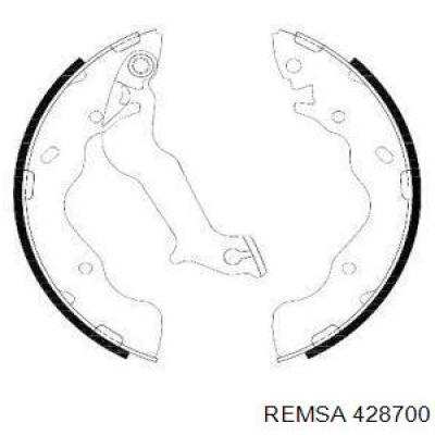 Задние барабанные колодки 428700 Remsa