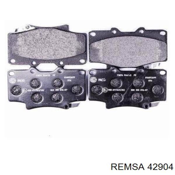 Передние тормозные колодки 42904 Remsa