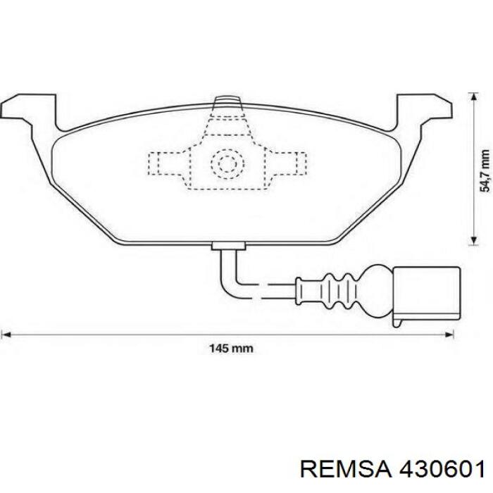 Купить 430601 Remsa Задние барабанные тормозные колодки