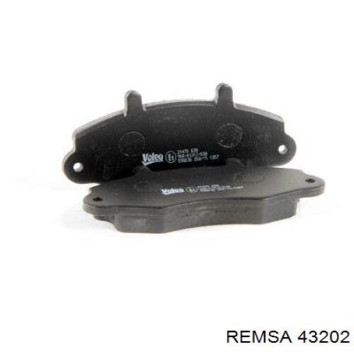 Передние тормозные колодки 43202 Remsa