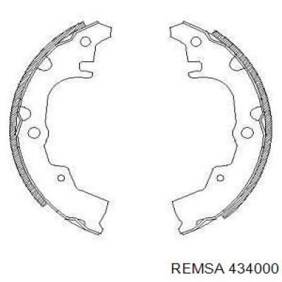 Задние барабанные колодки 434000 Remsa