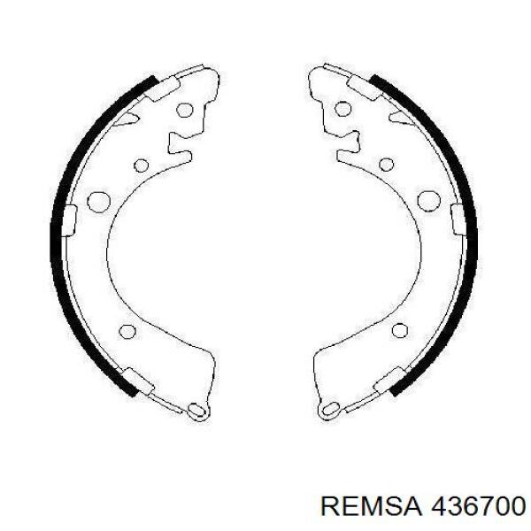 Тормоза рабочие задние ножные и тормозные барабаны Remsa 436700 цена, от 21.70 USD