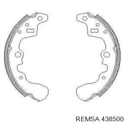 Задние барабанные колодки 438500 Remsa