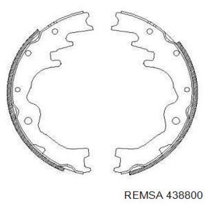 Задние барабанные колодки 438800 Remsa