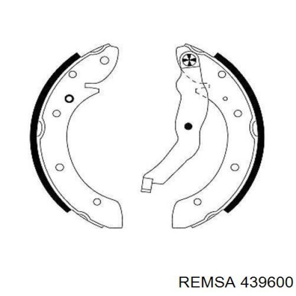 439600 Remsa Барабанные тормозные колодки