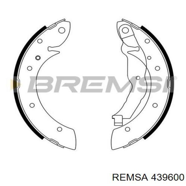 Задние барабанные колодки 439600 Remsa