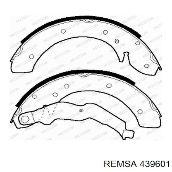 Задние барабанные колодки 439601 Remsa