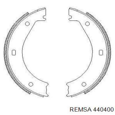 Juego de zapatas de frenos, freno de estacionamiento 440400 Remsa