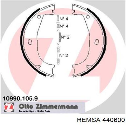 Тормозные колодки стояночного тормоза Remsa 440600 цена, от 20.76 USD