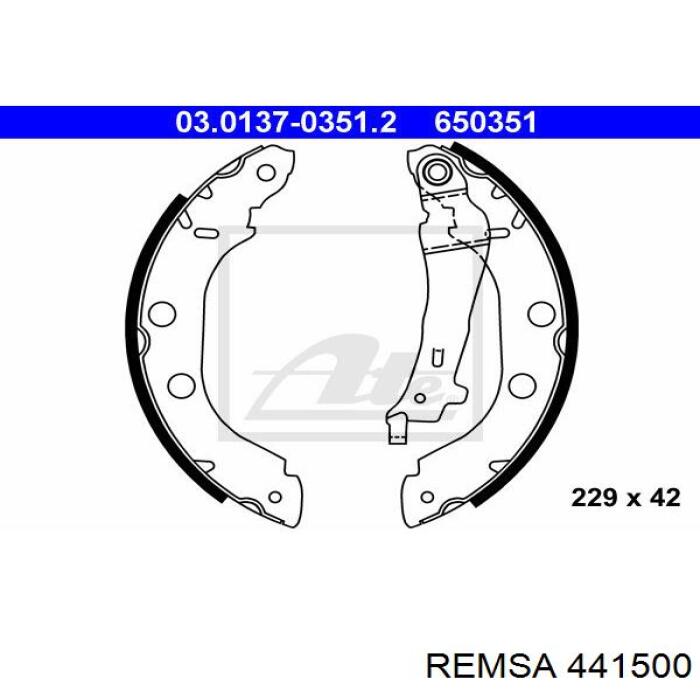 Тормоза рабочие задние ножные и тормозные барабаны Remsa 441500 цена, от 20.27 USD