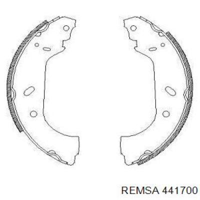 Zapatas de frenos de tambor traseras 441700 Remsa