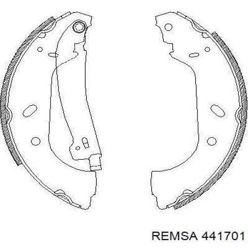 Колодки тормозные задние барабанные REMSA 441701