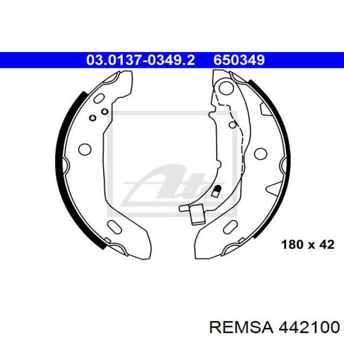 Тормоза рабочие задние ножные и тормозные барабаны Remsa 442100 цена, от 22.32 USD