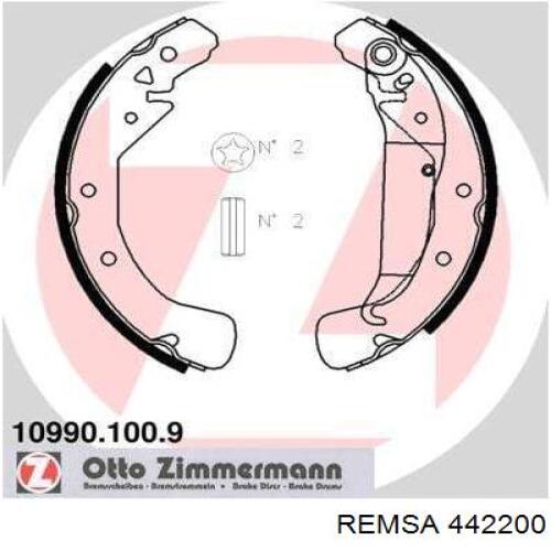 Купить 442200 Remsa Задние барабанные тормозные колодки