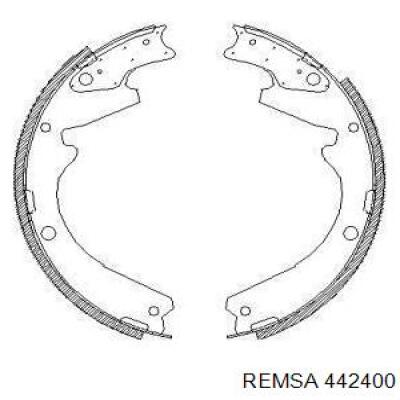 Задние барабанные колодки 442400 Remsa