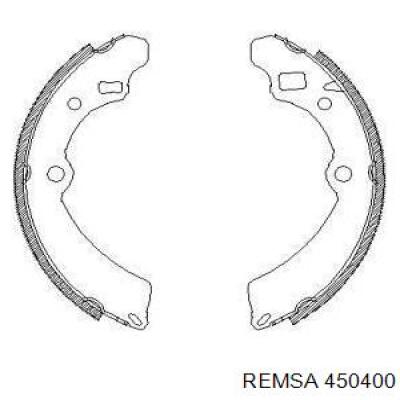 Задние барабанные колодки 450400 Remsa