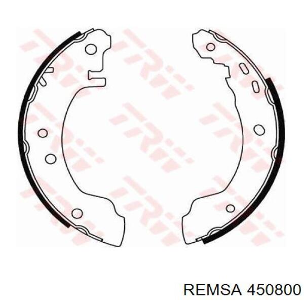 Zapatas de frenos de tambor traseras 450800 Remsa
