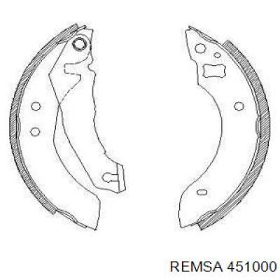 Задние барабанные колодки 451000 Remsa