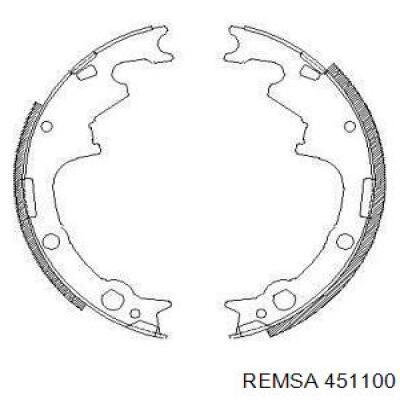 Задние барабанные колодки 451100 Remsa