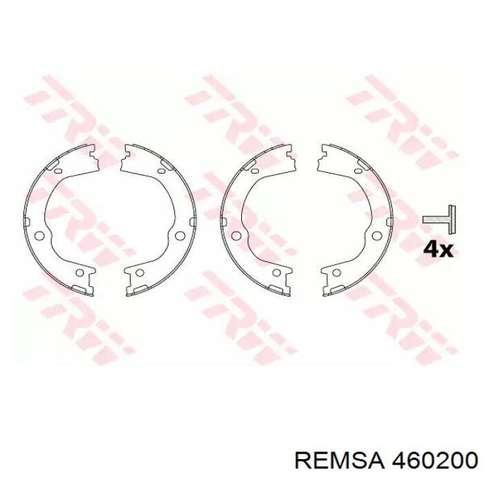 Тормозные колодки стояночного тормоза Remsa 460200 цена, от 26.40 USD