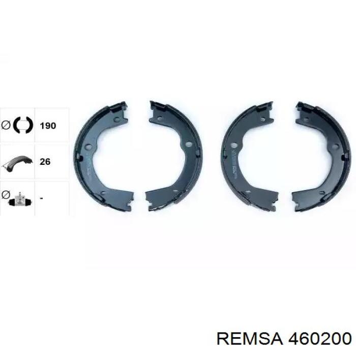 Купить 460200 Remsa Колодки ручника/стояночного тормоза