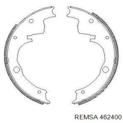 Задние барабанные колодки 462400 Remsa