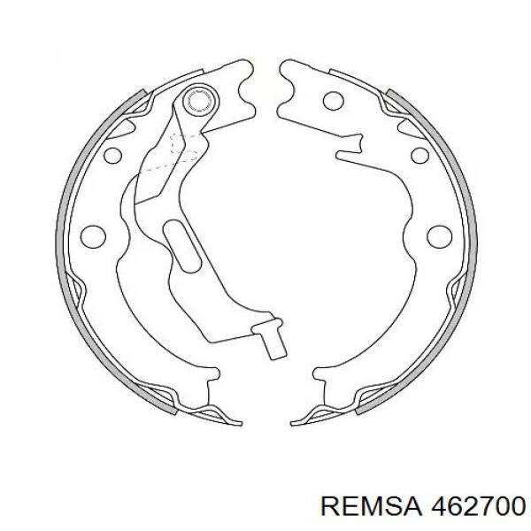 4627.00 Remsa sapatas do freio de estacionamento