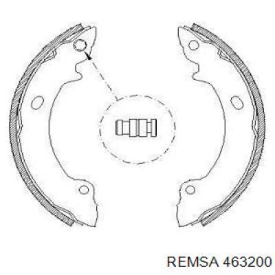 Задние барабанные колодки 463200 Remsa