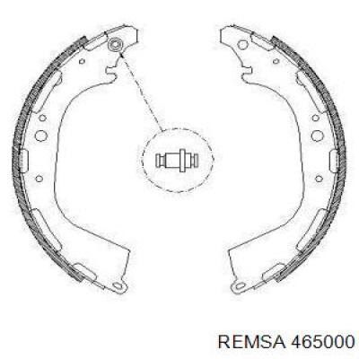 Задние барабанные колодки 465000 Remsa