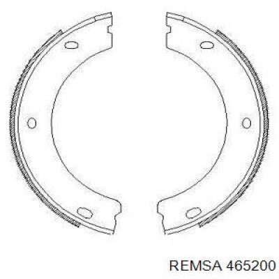 Задние барабанные колодки 465200 Remsa