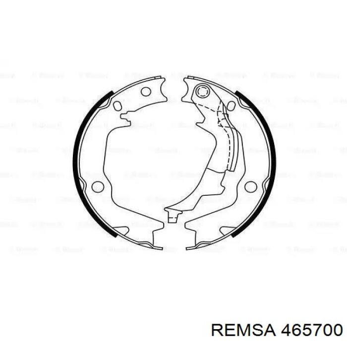 Колодки ручника 465700 Remsa
