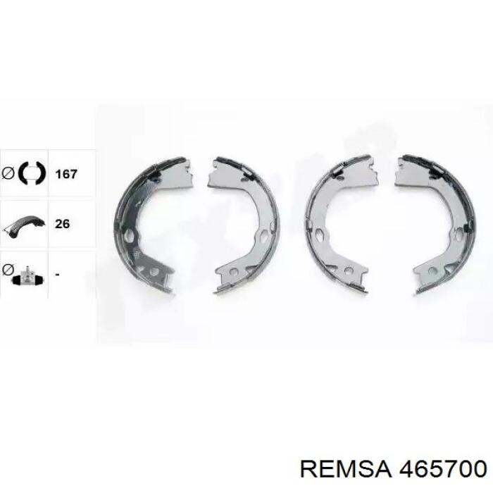Тормозные колодки стояночного тормоза Remsa 465700 цена, от 29.68 USD
