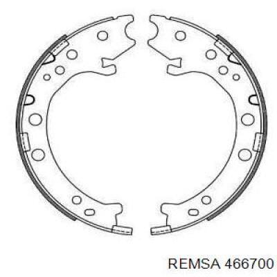 Колодки ручника 466700 Remsa