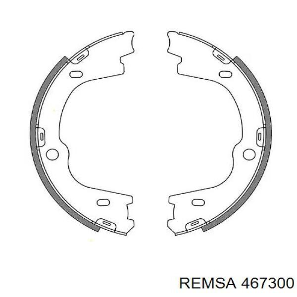 467300 Remsa Тормозные колодки ручника