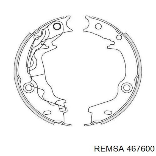 Колодки ручника 467600 Remsa