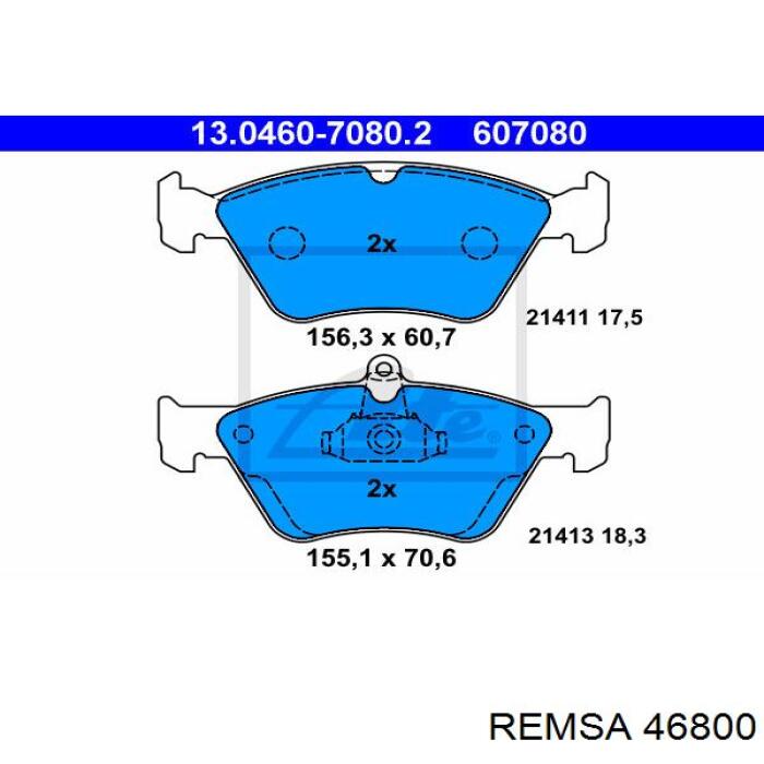46800 Remsa Колодки передние