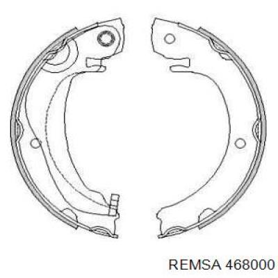 Колодки ручника 468000 Remsa