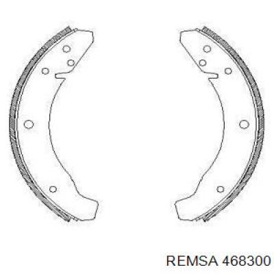 Задние барабанные колодки 468300 Remsa