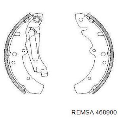 Задние барабанные колодки 468900 Remsa