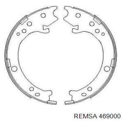 Колодки ручника 469000 Remsa