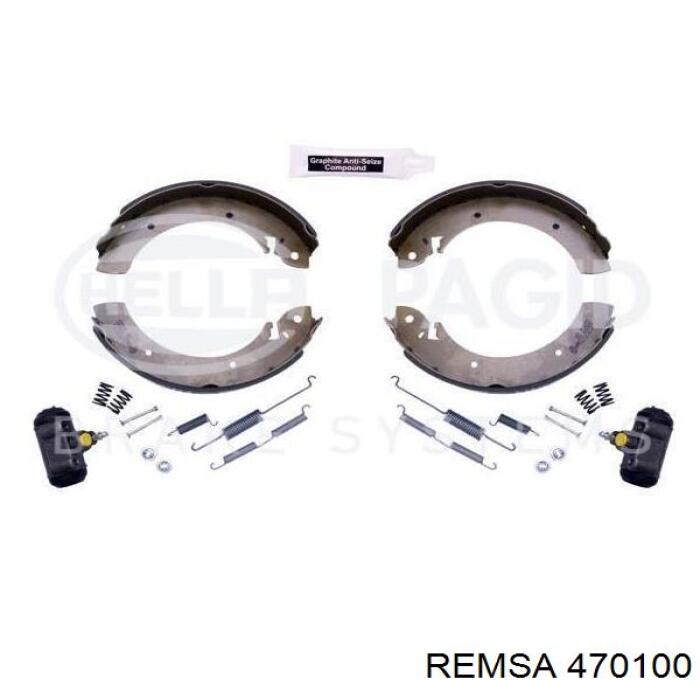 Задние барабанные колодки 470100 Remsa