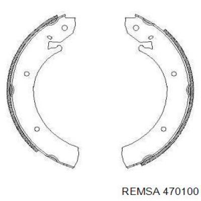 4701.00 Remsa колодки тормозные задние барабанные
