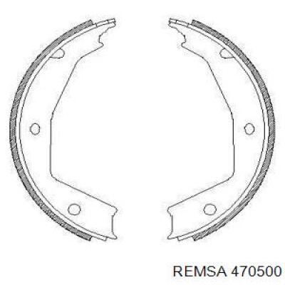 Колодки ручника 470500 Remsa