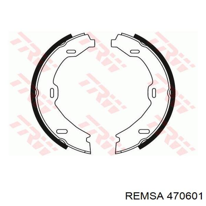 Купить 470601 Remsa Колодки ручника/стояночного тормоза